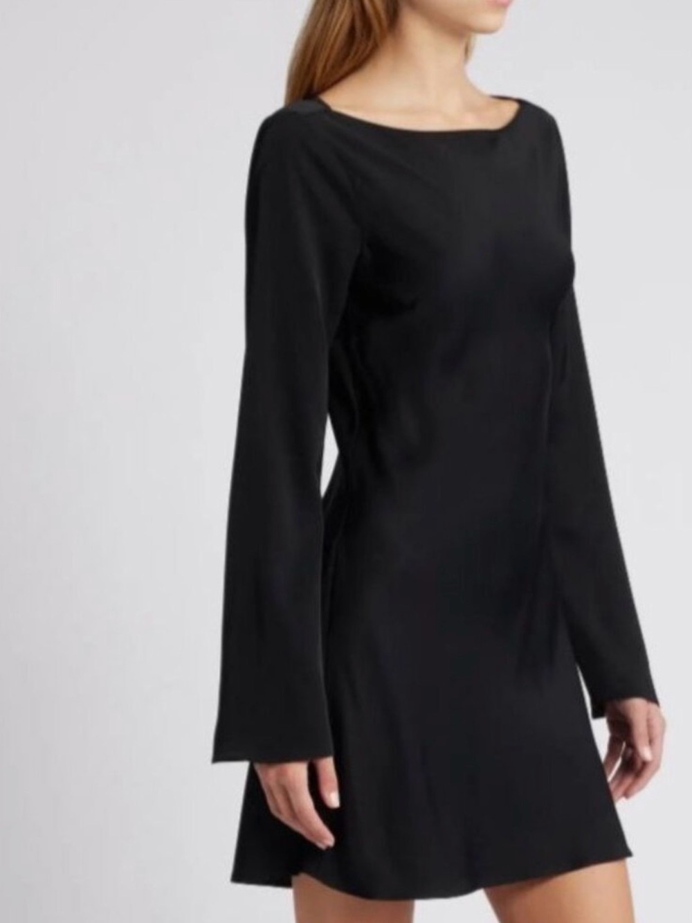 French Connection black Long-Sleeve Mini Dress